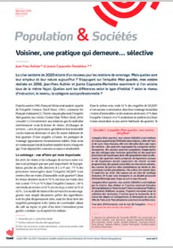 Population et sociétés